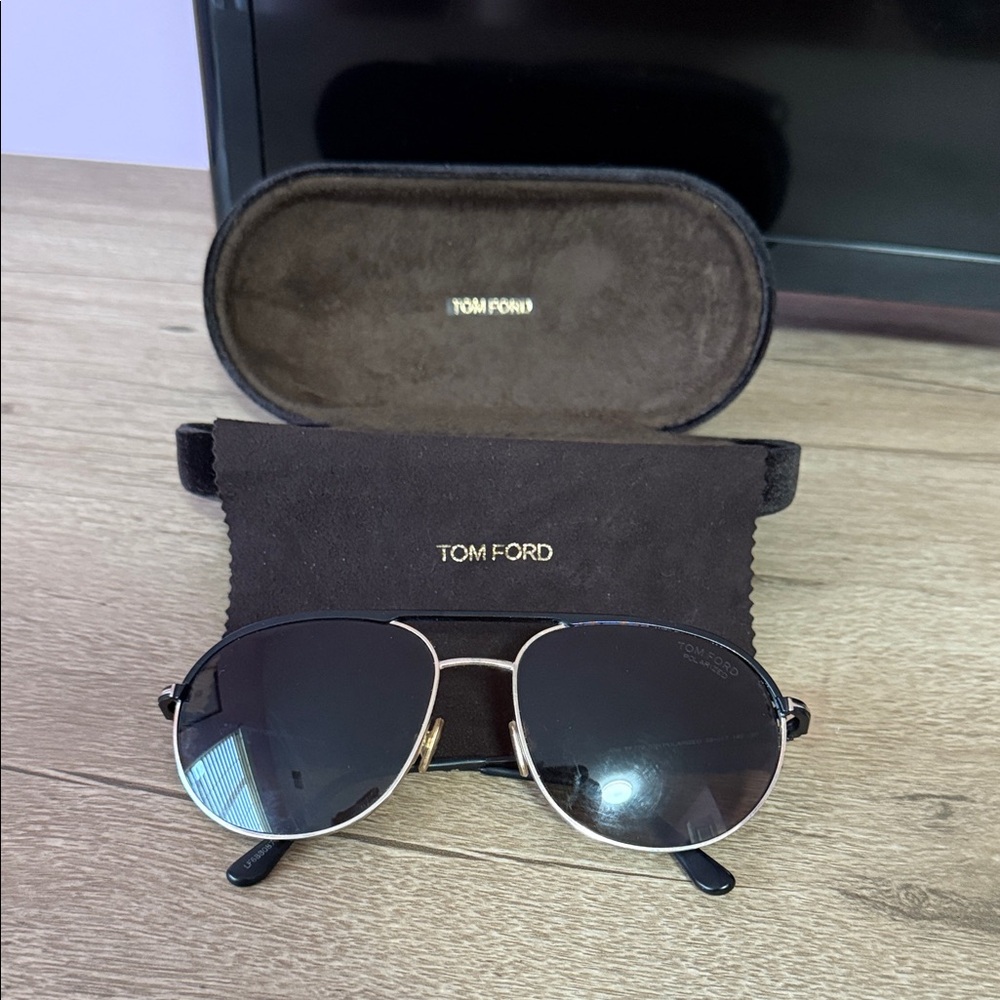 Tom Ford Classic Black and Gold Sunglasses